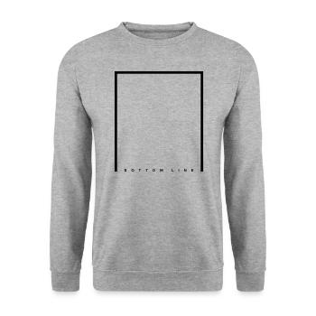 Bottom Line - Unisex Sweatshirt - salt & pepper - Front - Alina (178cm) & Michal (187cm)