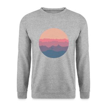 Mountain bike mountain mtb bike MTB bike outdoor - Unisex Sweatshirt - salt & pepper - Front - Alina (178cm) & Michal (187cm)