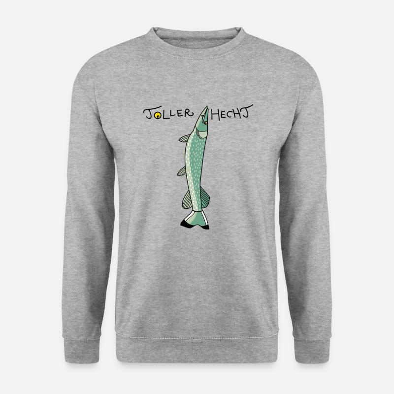 Toller Hecht - Unisex Pullover - Weißgrau meliert