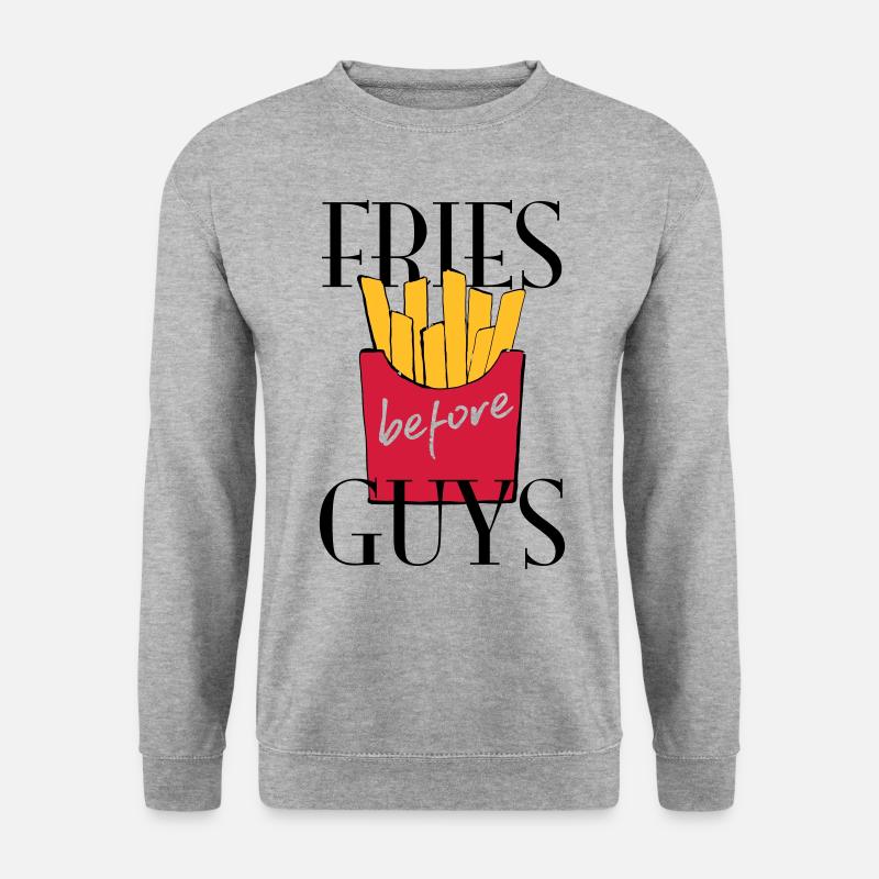 Pommes - Unisex Pullover - Weißgrau meliert