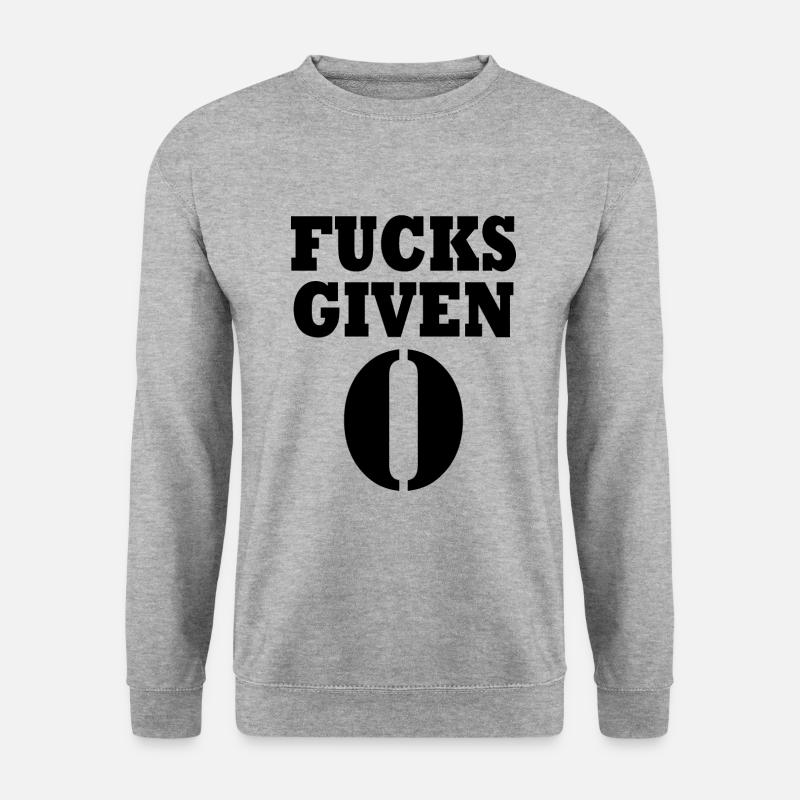 Zero fucks given - Unisex Sweatshirt - salt & pepper