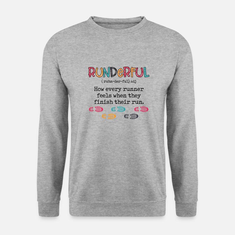 Runderful Running Definition - Unisex Pullover - Weißgrau meliert