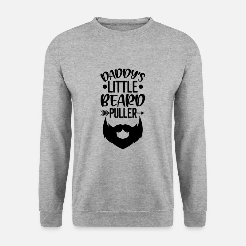 Daddy's Little Beard Puller Onesie - Unisex Sweatshirt - salt & pepper