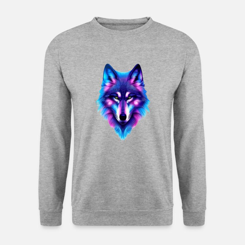 Cosmic Wolf - Unisex Sweatshirt - salt & pepper