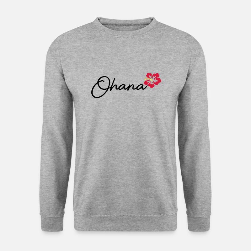 Ohana - Unisex Pullover - Weißgrau meliert