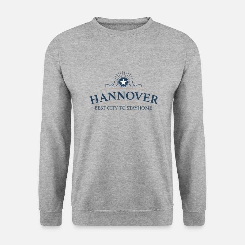Hannover - Unisex Pullover - Weißgrau meliert