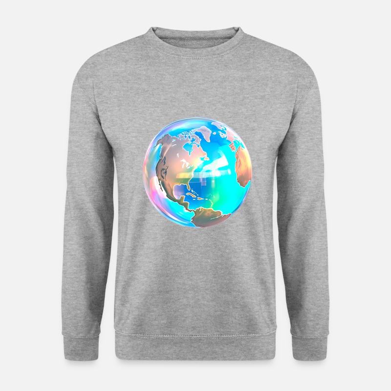 Bubble Earth - Unisex Sweatshirt - salt & pepper