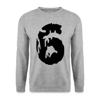 Maillot 6 numéros - Sweat-shirt Unisexe - gris chiné - Devant - Alina (178cm) & Michal (187cm)