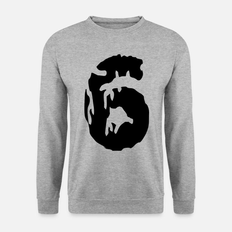 6 Number jersey - Unisex Sweatshirt - salt & pepper