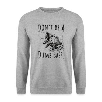Barsch Angeln Angler Spruch lustig - Unisex Pullover - Weißgrau meliert - Vorne - Alina (178cm) & Michal (187cm)