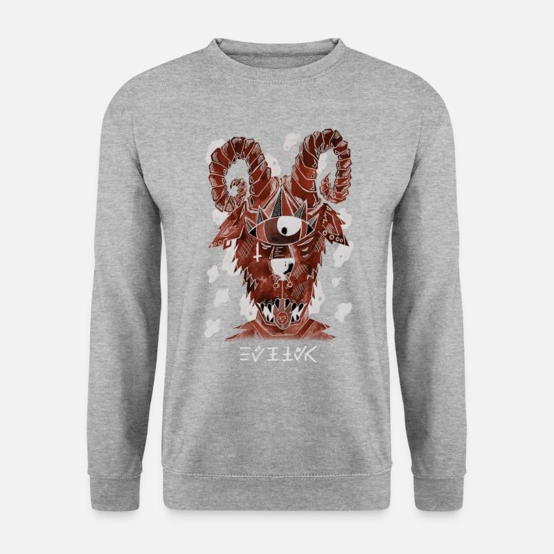 Belier Négutif - Unisex Pullover - Weißgrau meliert