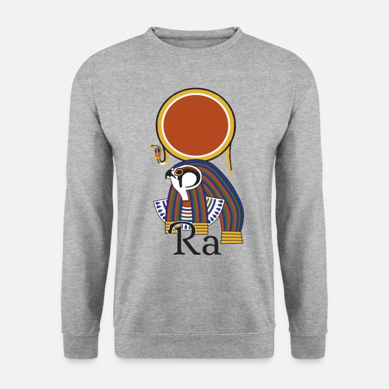Ra Sun Gott - Unisex Pullover - Weißgrau meliert