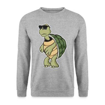 Tortue - Sweat-shirt Unisexe - gris chiné - Devant - Alina (178cm) & Michal (187cm)