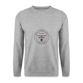 Col du Tourmalet - Unisex Pullover - Weißgrau meliert - Vorne - Alina (178cm) & Michal (187cm)