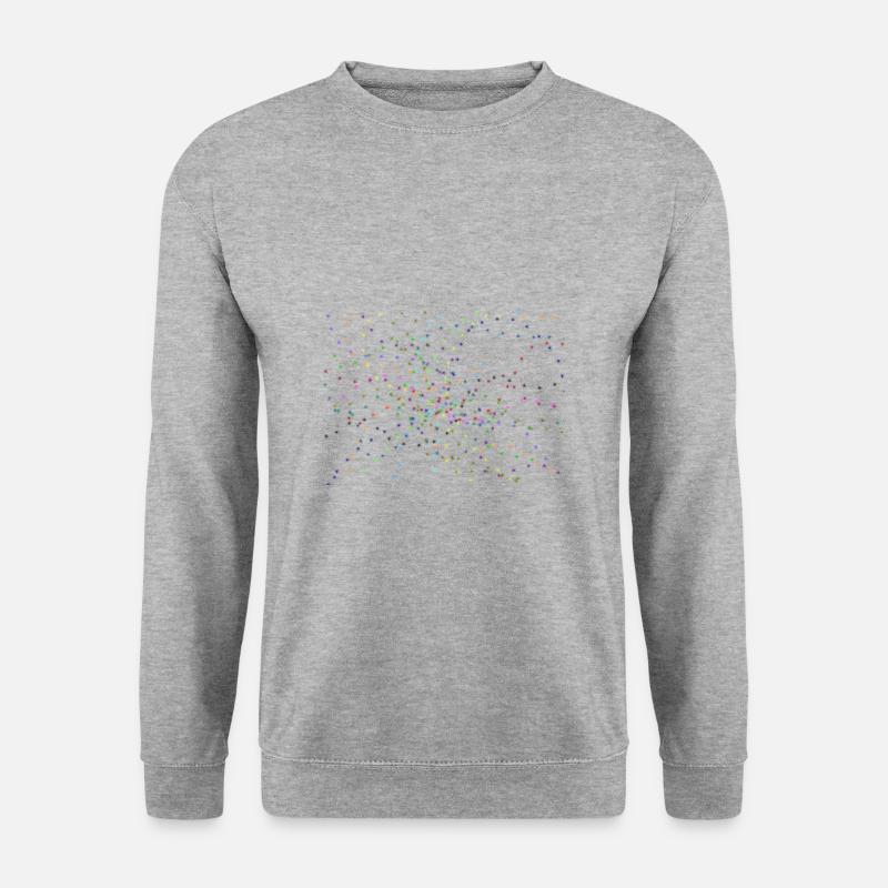 1000 bunte Sterne - Unisex Pullover - Weißgrau meliert