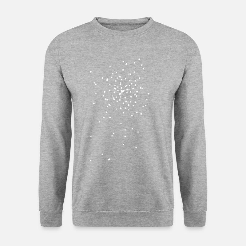 konfetti räppli flocken - Unisex Pullover - Weißgrau meliert