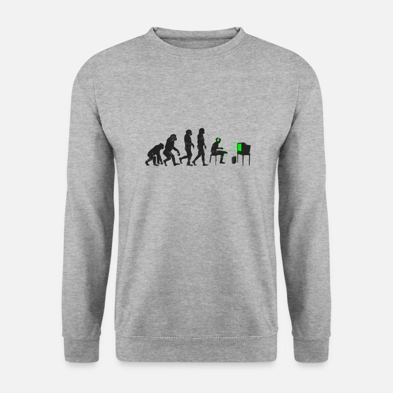 Evolution de l'évolution des joueurs - Sweat-shirt Unisexe - gris chiné