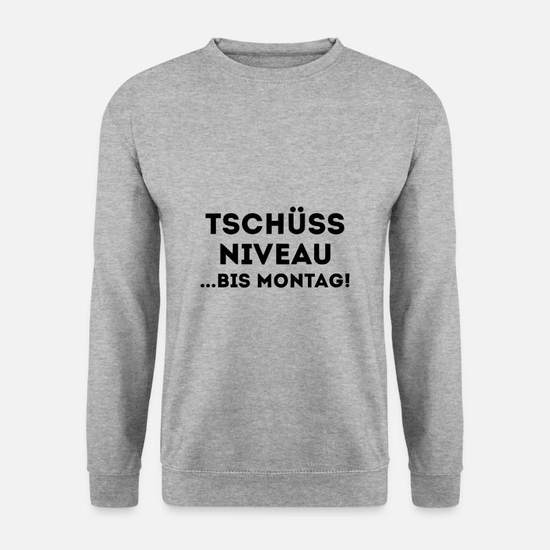 bis Montag - Unisex Pullover - Weißgrau meliert