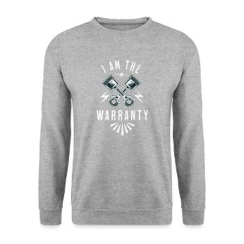 Mechanic quote car motorcycle gift, - Unisex Sweatshirt - salt & pepper - Front - Alina (178cm) & Michal (187cm)