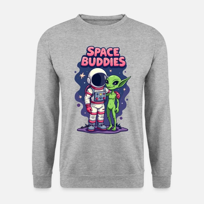 Copains de l’espace - Sweat-shirt Unisexe - gris chiné