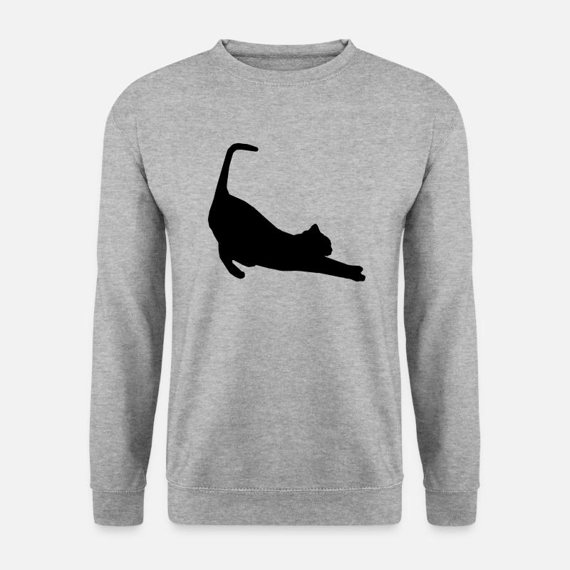 cat - Unisex Sweatshirt - salt & pepper