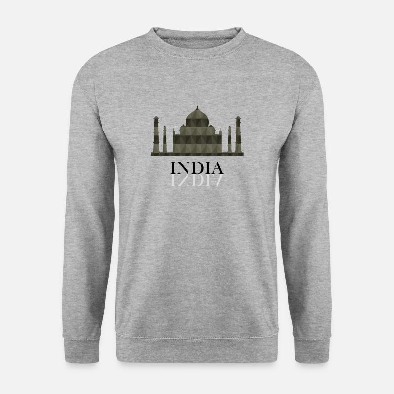 taj - Unisex Pullover - Weißgrau meliert