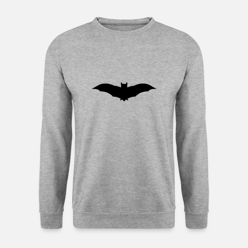 bat - Unisex Pullover - Weißgrau meliert