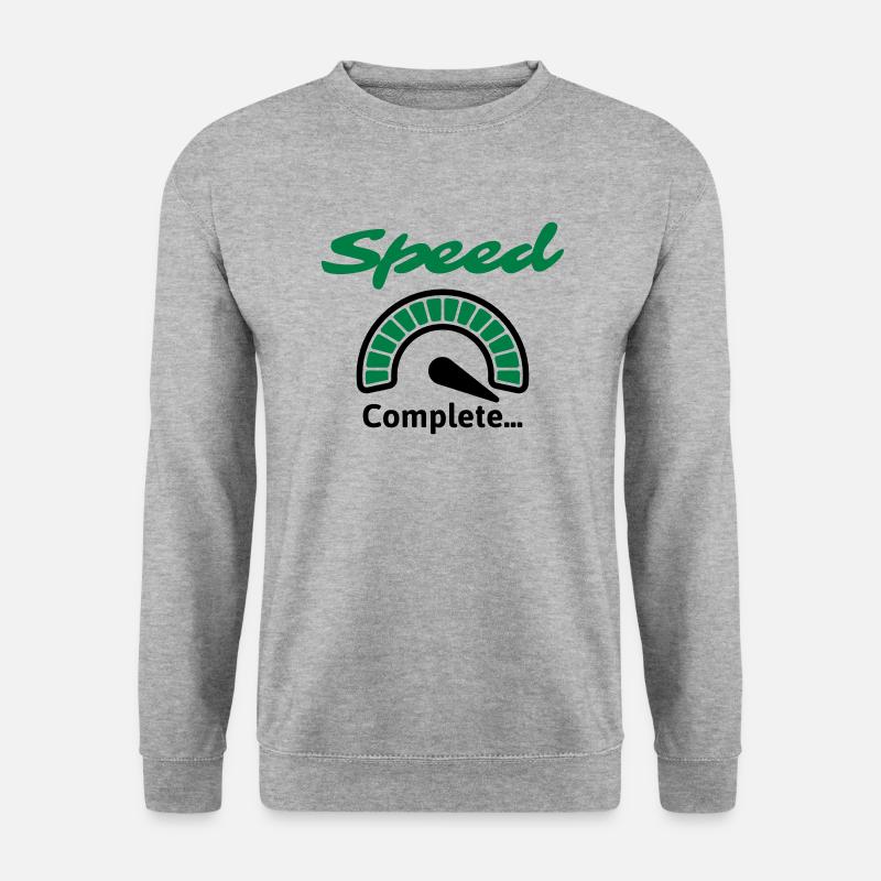 Speed Complete... - Unisex Pullover - Weißgrau meliert