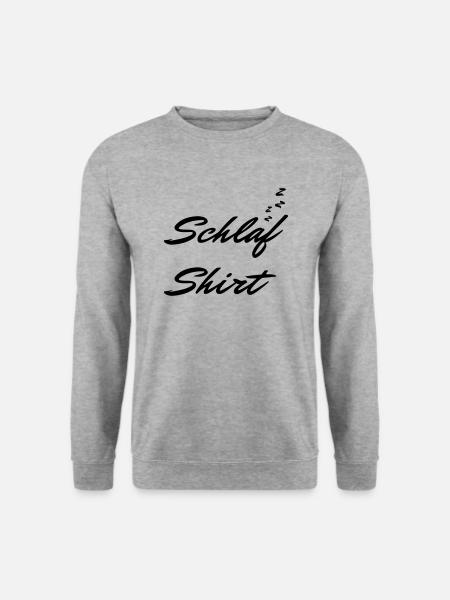 SCHLAFSHIRT - Unisex Pullover - Weißgrau meliert