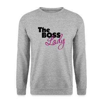 La chemise Boss Lady - Sweat-shirt Unisexe - gris chiné - Devant - Alina (178cm) & Michal (187cm)