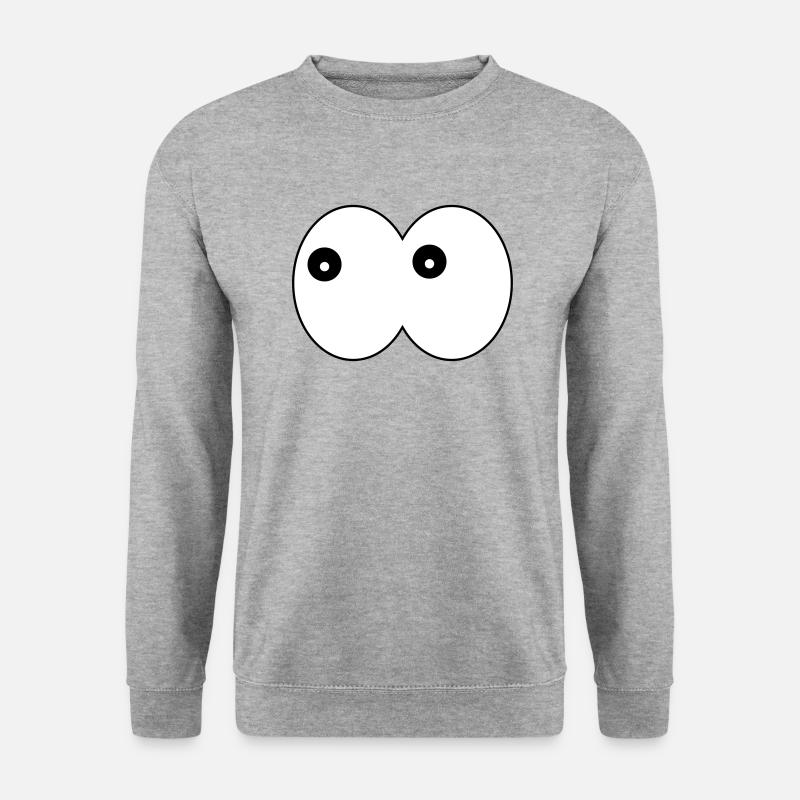 Drôle d’yeux- BD regards sur la gauche - Sweat-shirt Unisexe - gris chiné