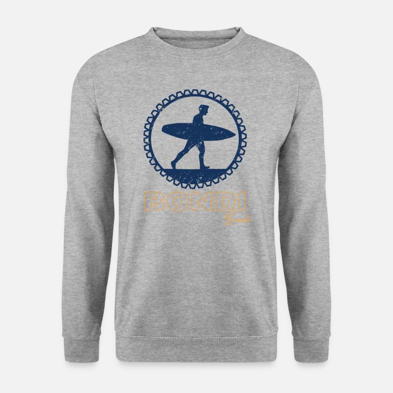 Bondi Beach - Unisex Pullover - Weißgrau meliert