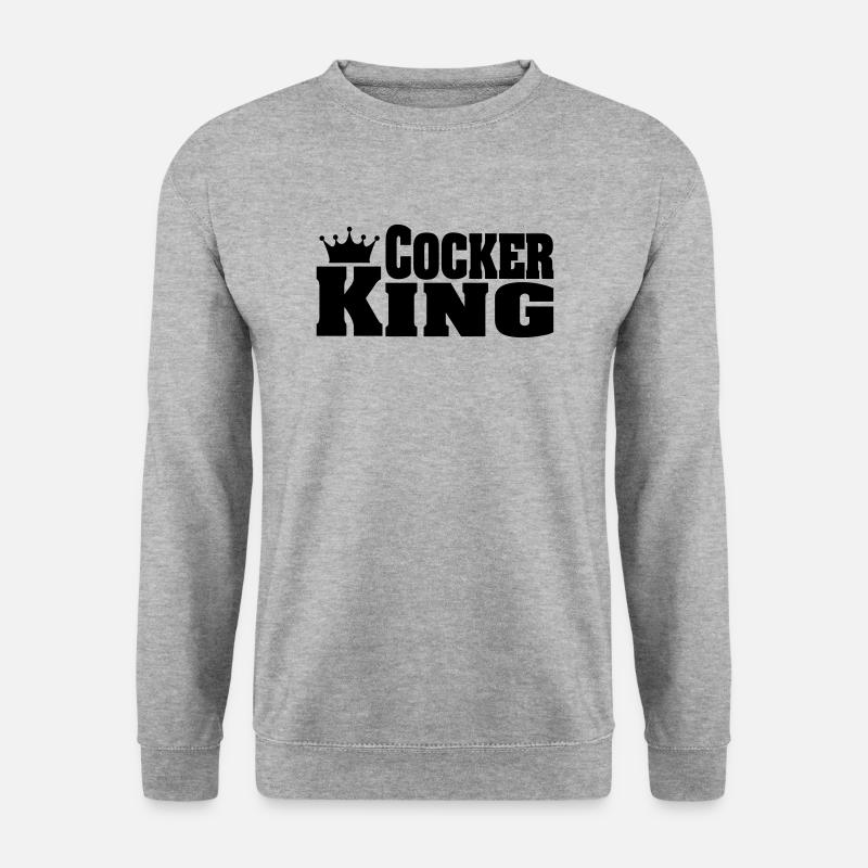 COCKER KING Cocker - Sweat-shirt Unisexe - gris chiné