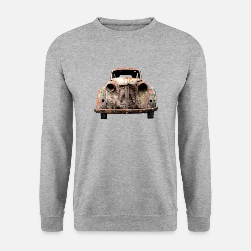 Auto - Unisex Pullover - Weißgrau meliert