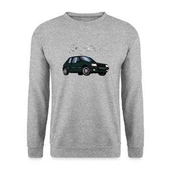 205 1,9 92 93 Gentry Vert Sorrento - Sweat-shirt Unisexe - gris chiné - Devant - Alina (178cm) & Michal (187cm)