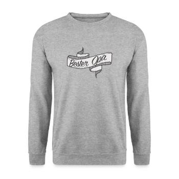 Bester Opa - Unisex Pullover - Weißgrau meliert - Vorne - Alina (178cm) & Michal (187cm)