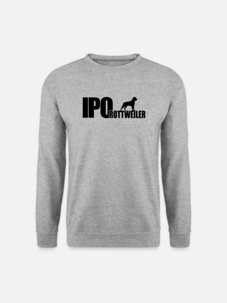 IPO ROTTWEILER - Unisex Pullover - Weißgrau meliert