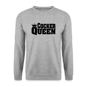 COCKER QUEEN Cocker - Sweat-shirt Unisexe - gris chiné - Devant - Alina (178cm) & Michal (187cm)