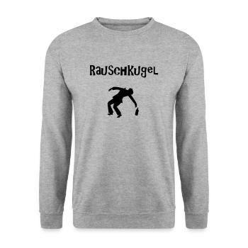 bier beer saufen betrinken alkohol shots Geschenk - Unisex Pullover - Weißgrau meliert - Vorne - Alina (178cm) & Michal (187cm)