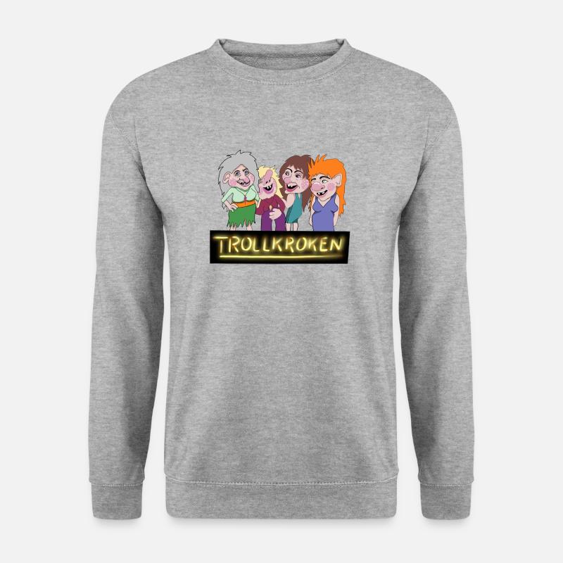 Troll hook - Unisex Sweatshirt - salt & pepper
