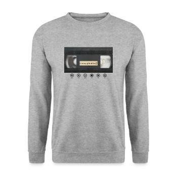VHS - Unisex Pullover - Weißgrau meliert - Vorne - Alina (178cm) & Michal (187cm)