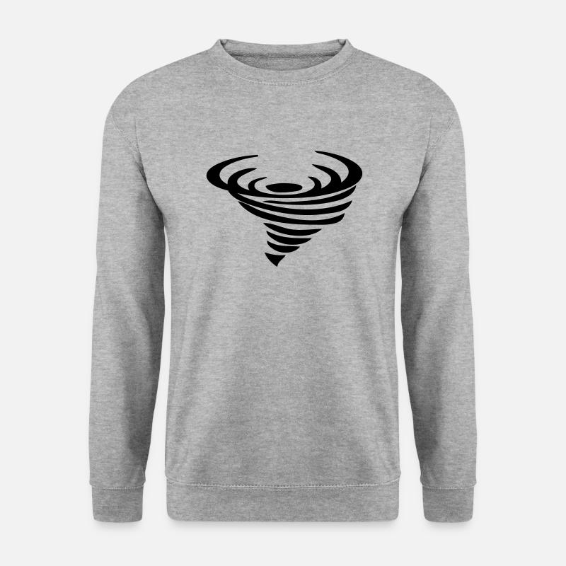 tornado - Unisex Pullover - Weißgrau meliert