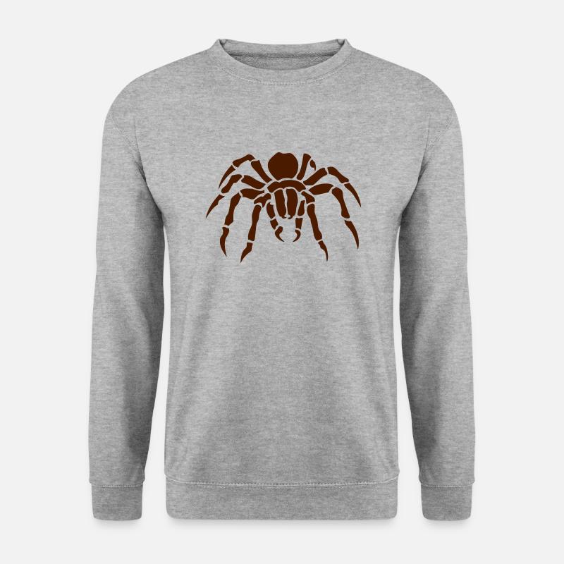 Spinne Spinne Spinnerin ragno Arana 2011 - Unisex Pullover - Weißgrau meliert