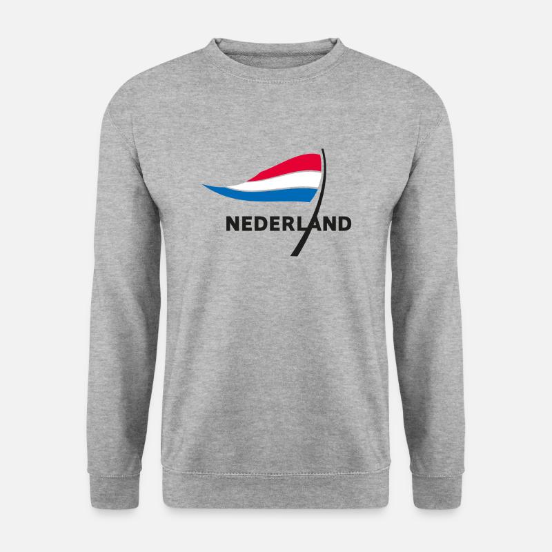Nederland - Unisex Pullover - Weißgrau meliert