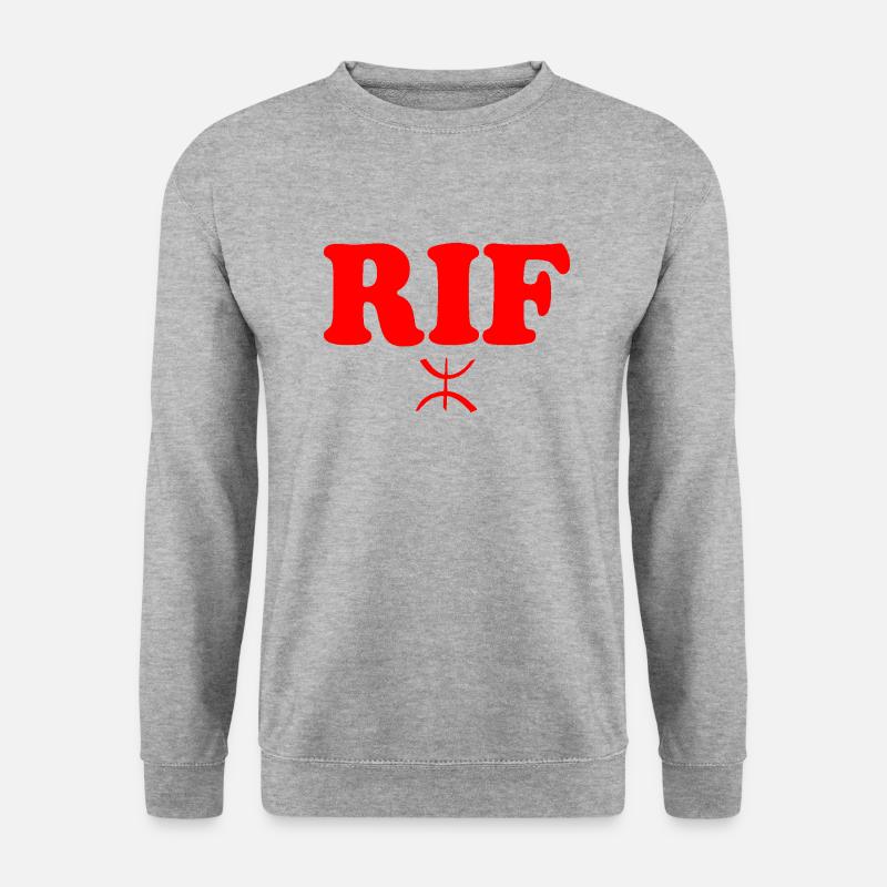 Rif - Unisex Pullover - Weißgrau meliert