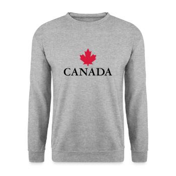 Canada Ottawa Maple Leaf Maple Leaf Canada America - Unisex Sweatshirt - salt & pepper - Front - Alina (178cm) & Michal (187cm)