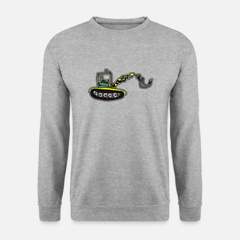 Digger, Axel Stadt - Unisex Pullover - Weißgrau meliert
