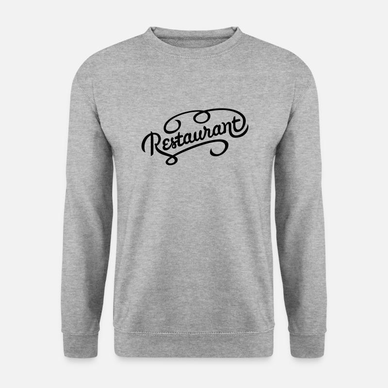 Restaurant - Unisex Pullover - Weißgrau meliert