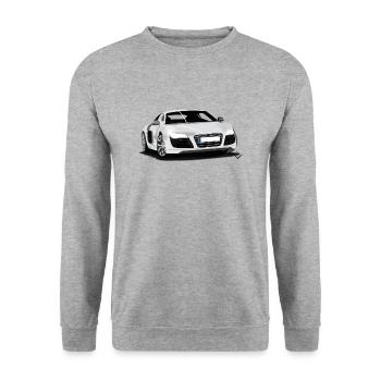 Auto kz - Sweat-shirt Unisexe - gris chiné - Devant - Alina (178cm) & Michal (187cm)