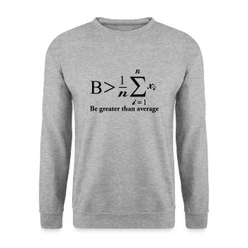 Mathematics - Unisex Sweatshirt - salt & pepper - Front - Alina (178cm) & Michal (187cm)